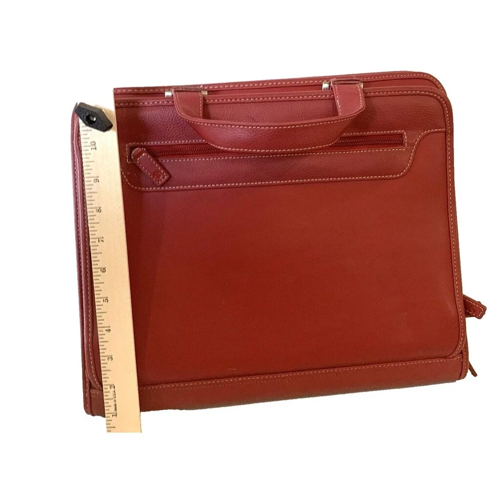 Foray 4-Compartment Organizer Padfolio Briefcase.14” x 12” x 3.25” Calculator